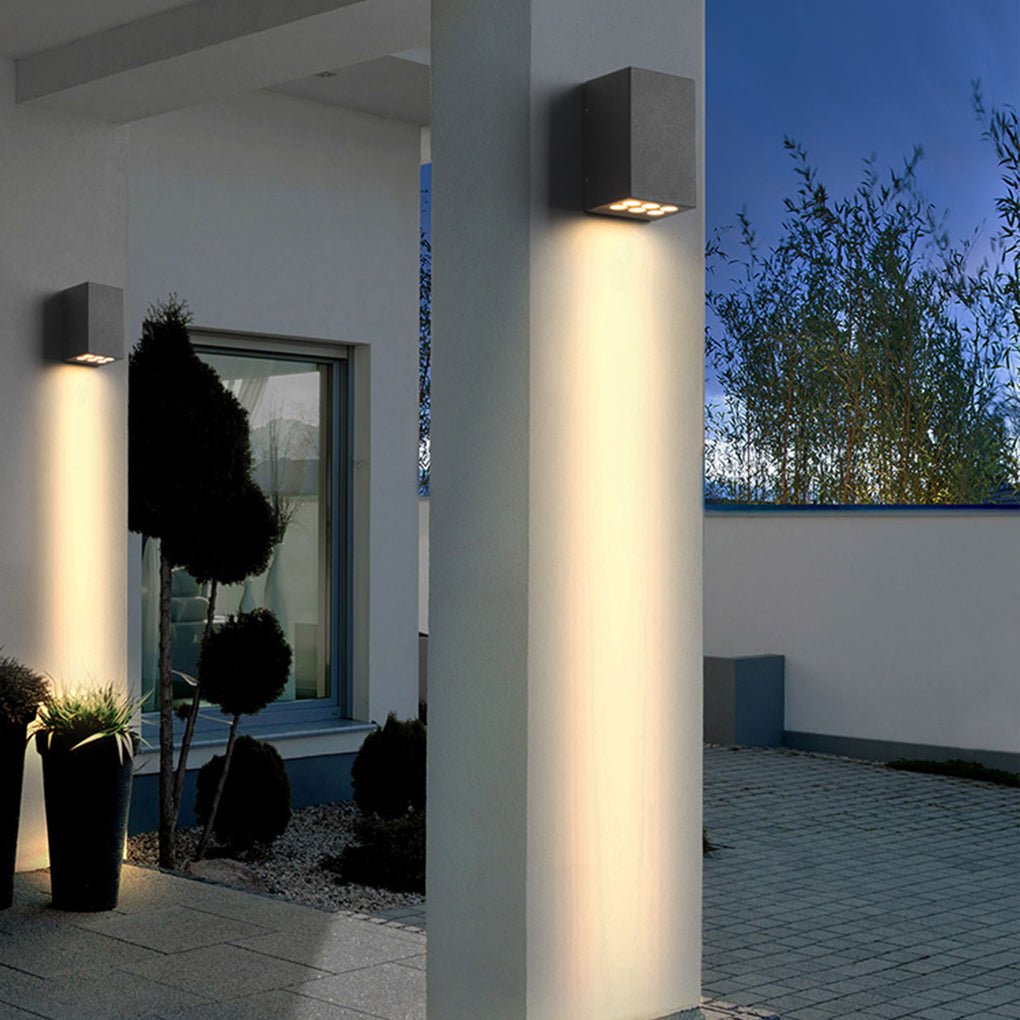 Two Light Effect Optional Waterproof LED Wall Light for Outdoor Villa Courtyard