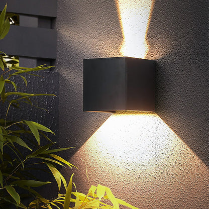 Square Waterproof Up Down Lighting Adjustable Modern Exterior Lights