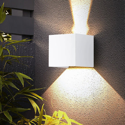 Square Waterproof Up Down Lighting Adjustable Modern Exterior Lights