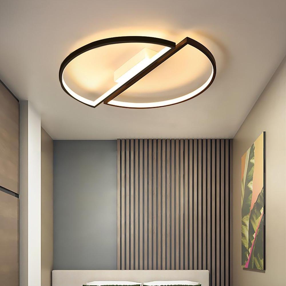 Creative Semi Circles Dimmable LED Modern Ceiling Lights Flush Mount Lighting