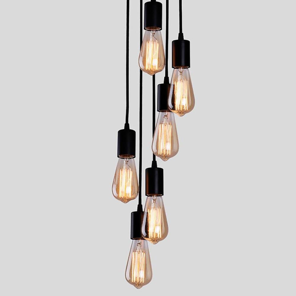 Cluster Teardrop Pendant Light Braided Island Industrial Pendant Lighting