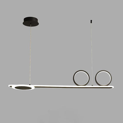 3 Circles Linear Design LED Modern Pendant Lighting Chandeliers