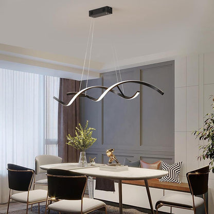 Wave Design Modern Pendant Lighting Minimalist Ceiling Light for Elegant Interiors