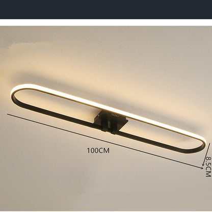 Rounded Rectangle Flush Mount Ceiling Light Minimalist LED Light