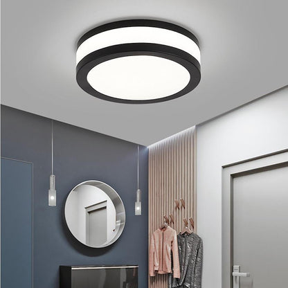 Thick Round Flush Mount Light Fixture Modern LED Ceiling Light