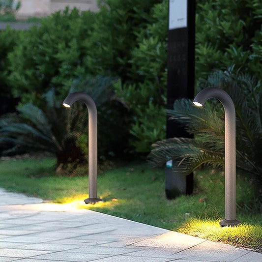 Unique Curved Design Waterproof Landscape Decorative Lighting for Villa Garden Park