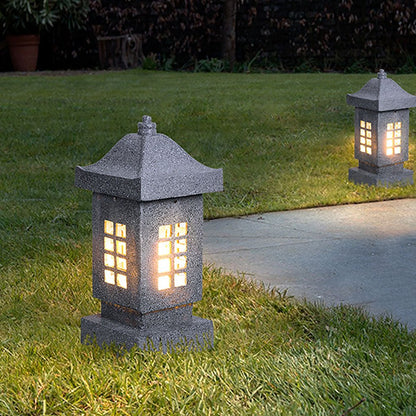 Unique Outdoor Waterproof Imitation Stone Pillar Landscape Lighting Decorative Lamp