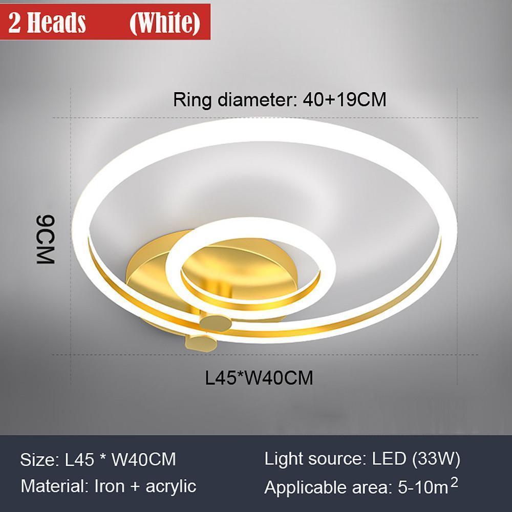 Circular Ring Dimmable LED Modern Flush Mount Lighting Ceiling Lights