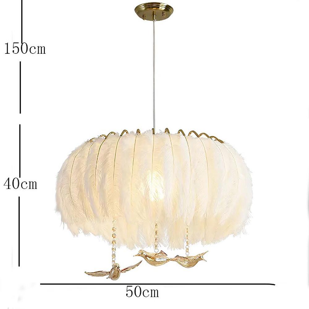 Modern Contemporary Chandeliers Drum Light Chandelier Feather Chandelier