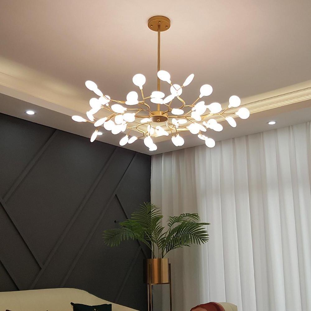 LED Firefly Sputnik Chandelier Modern Hanging Living Room Bedroom Ceiling Lights