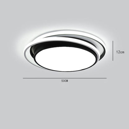 Minimalist Circular Dimmable LED Modern Flush Mount Ceiling Lighting