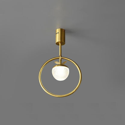 Circle LED Gold Modern Flush Mount Lighting Ceiling Lights Chandeliers