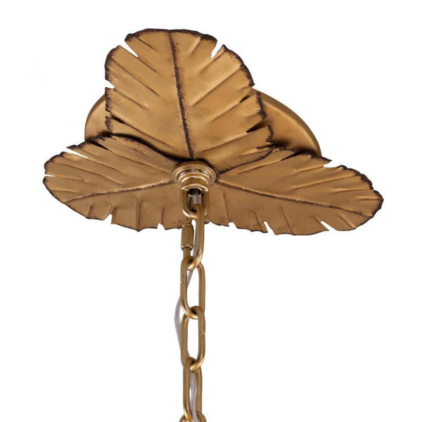 Leaf 9-Lt Chandelier - Gold, Varaluz 901C09GO YV0K03YM97