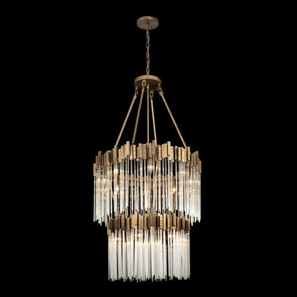 14 Light Chandelier - Havana Gold