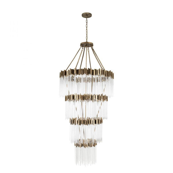 30 Light Chandelier - Havana Gold