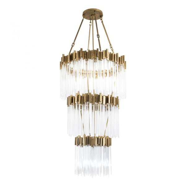 9 Light Chandelier - Havana Gold