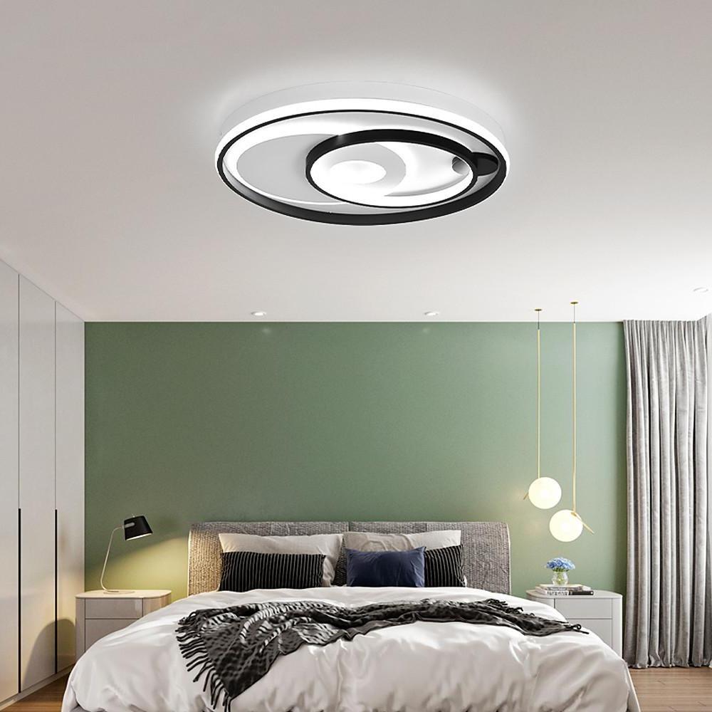 3 Circle Minimalist LED Flush Mount Ceiling Light for Bedroom