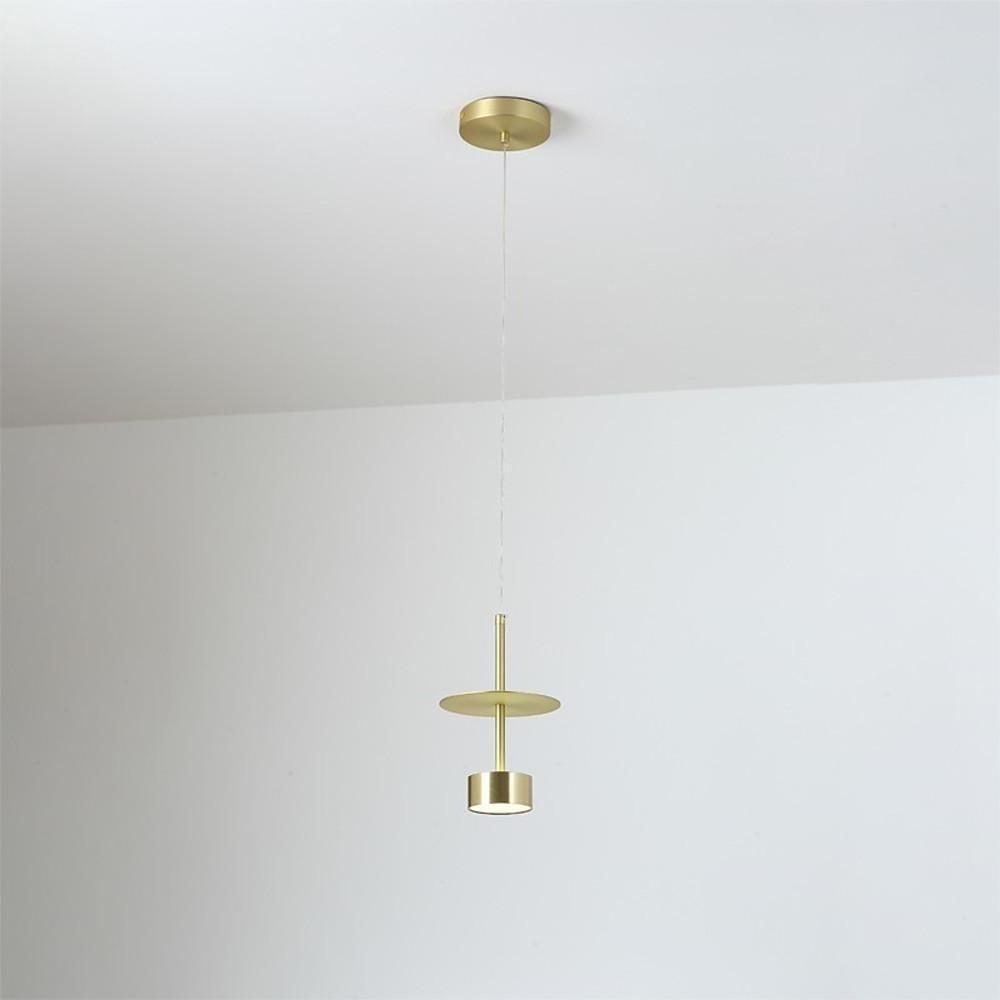 1 Bulb Metal Pendant Lights for Kitchen Island Gold Industiral Ceiling Light