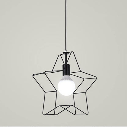 Minimalist Industrial Star Pendant Light Metal Pendant Lighting