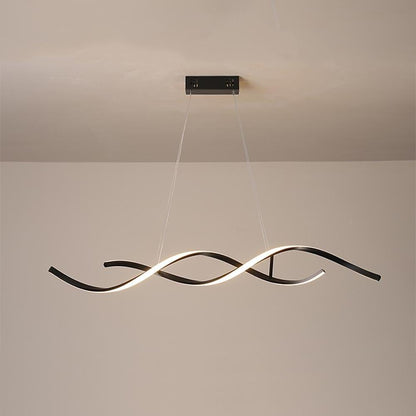 Wave Design Modern Pendant Lighting Minimalist Ceiling Light for Elegant Interiors