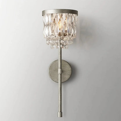 Luxe Crystal Brass Wall Sconce