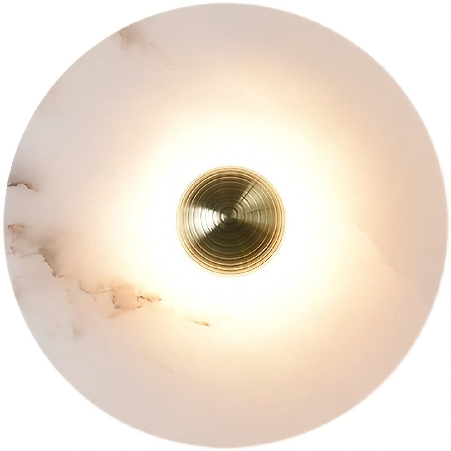 Moonshade Natural Marble Disc Wall Sconce