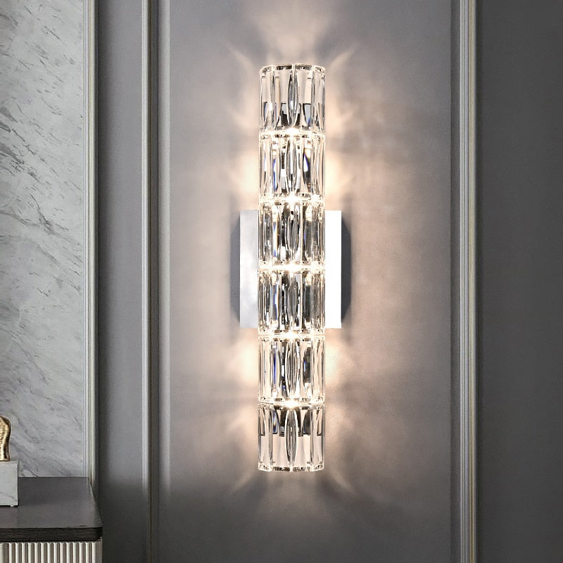 Bacci Crystal Wall Light Sconce