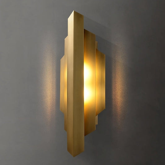 Brushed Copper Modern LED Wall Sconce