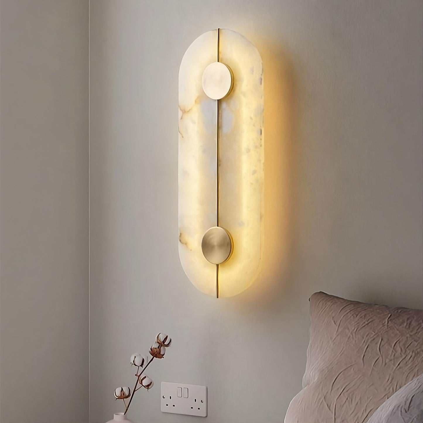 Moonshade? Natural Marble Wall Sconce