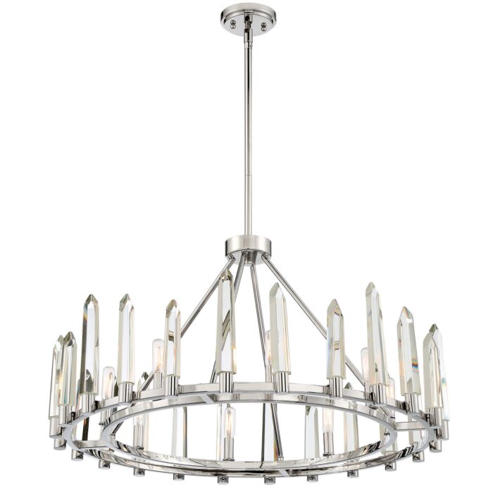 Watson 8-Light Chandelier in Polished Nickel