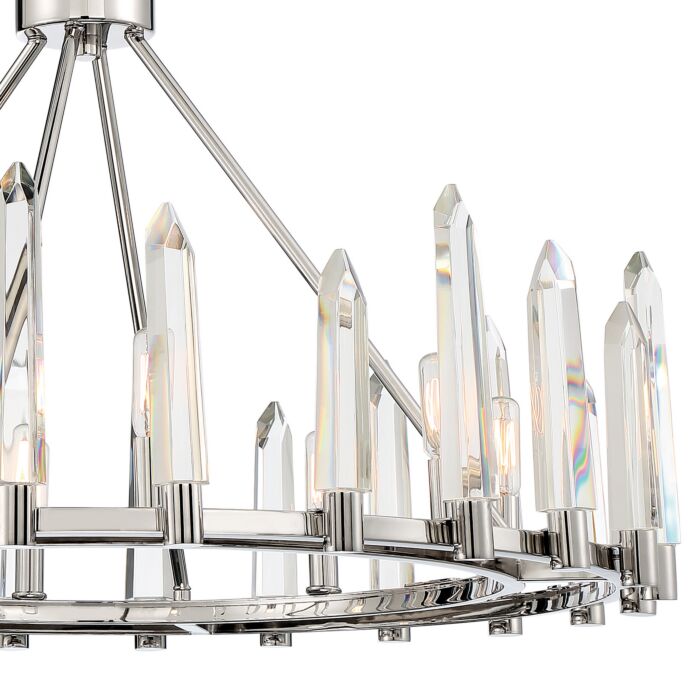 Watson 8-Light Chandelier in Polished Nickel