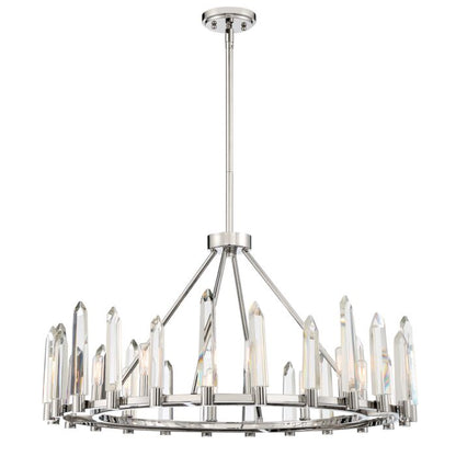 Watson 8-Light Chandelier in Polished Nickel