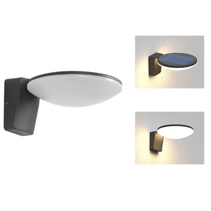 Waterproof Modern Simple Outdoor Solar LED Wall Light for Terrace Balcony