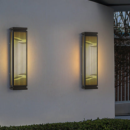 Waterproof Villa Courtyard Gate Unique Hollowed Design Wall Lamp for Outdoor