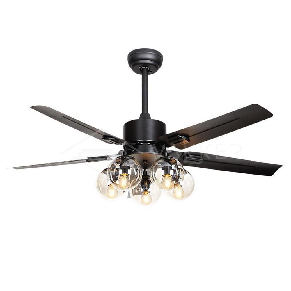 Black Vintage Overhead fixture Ceiling Fan