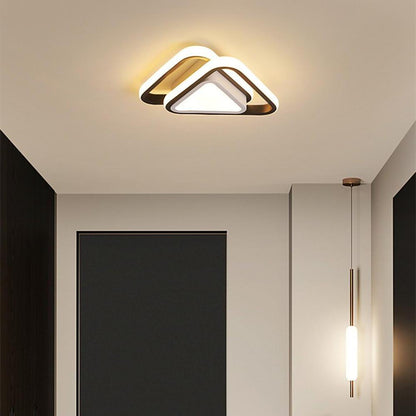 Multi Triangular Unique Kitchen Flush Mount Lighting Geometric LED Ceiling Lights