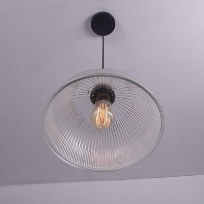 Electroplated Metal Glass Bowl-shaped LED Vintage Pendant Lighting