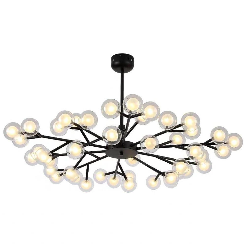 45 Lights LED Cluster Design Glass Modern Chandelier Ceiling Light