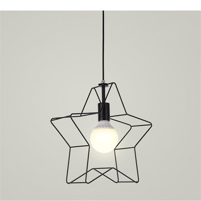 Minimalist Industrial Star Pendant Light Metal Pendant Lighting