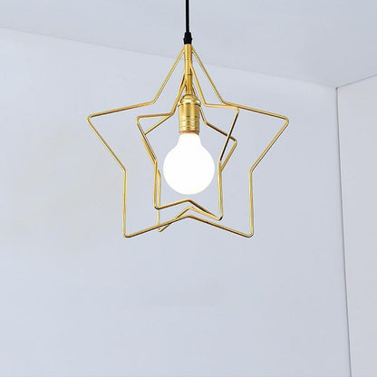 Multiple Star Shaped LED Modern Pendant Light Hanging Lamp Island Lights