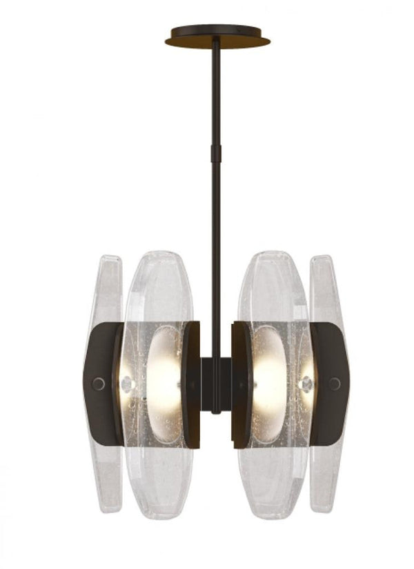 Small Chandelier, 6-Light, LED, Plated Dark Bronze, 15.7"W (700WYT6PZ-LED927 70PGJF6)