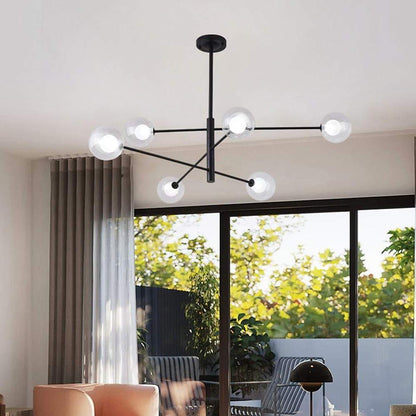 Linear Sputnik Chandelier Black Living Room Chandelier Ceiling Lights