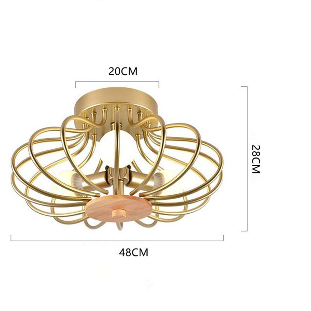 Globes Metal Intricate Modern LED Flush Mount Ceiling Light for Bedroom