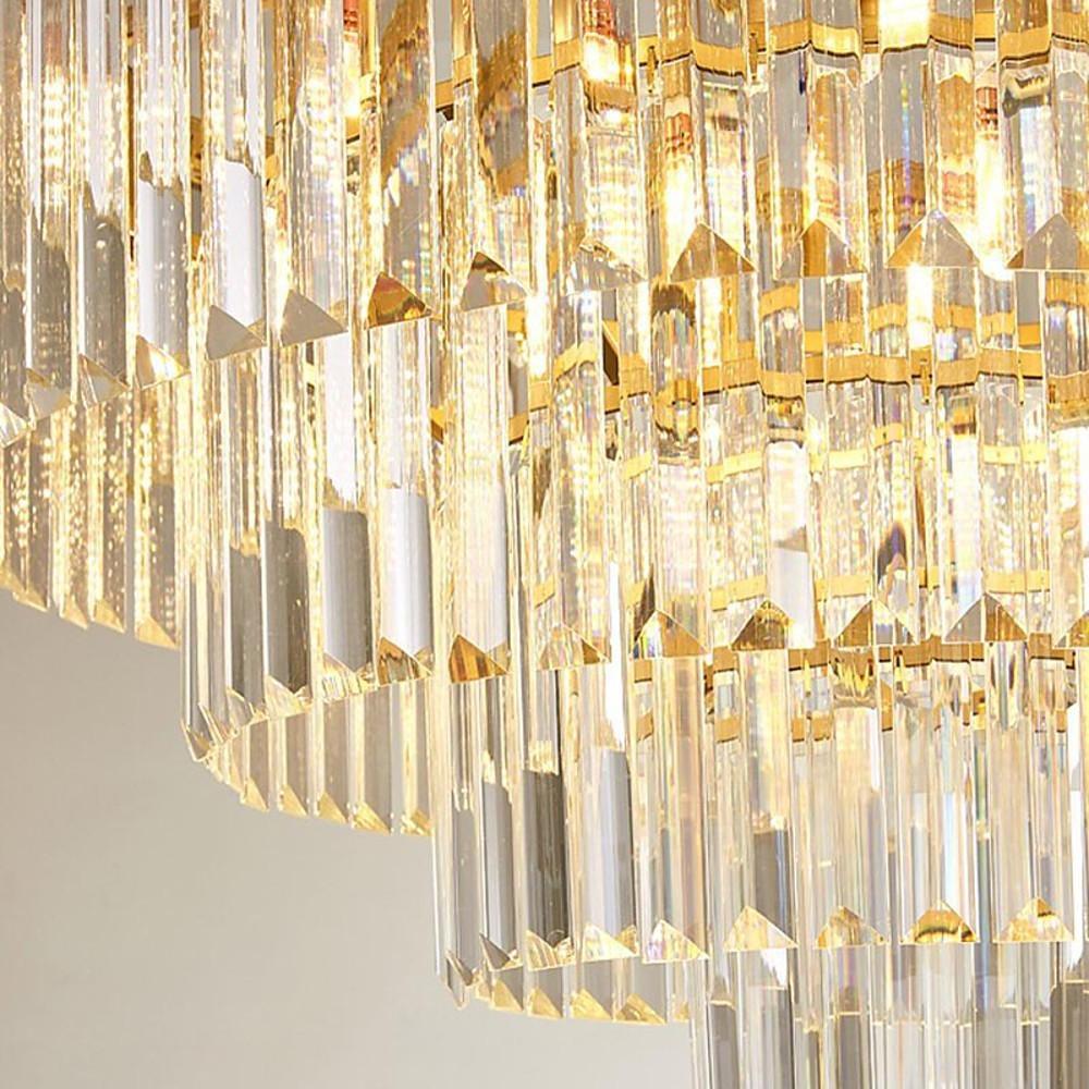 Modern Crystal Contemporary Chandeliers Entryway Chandelier