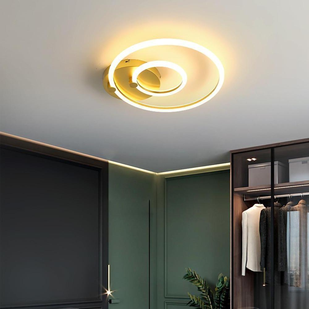 Circular Ring Dimmable LED Modern Flush Mount Lighting Ceiling Lights