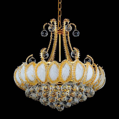 8-light Modern Gold/Silver Vintage Crystal Chandeliers For Living Room