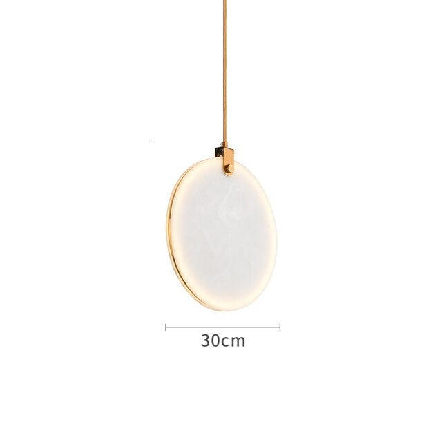 Moonshade Natural Marble Kitchen Island Light Fixture