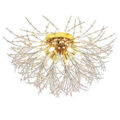 Classic Metal Crystal LED Traditional Flush Mount Lighting Ceiling Lights