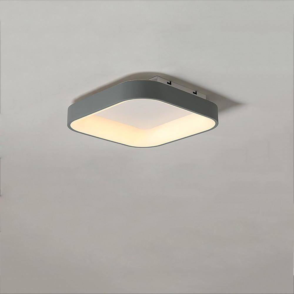 Square Shaped Modern LED Flush Mount Ceiling Light for Bedroom