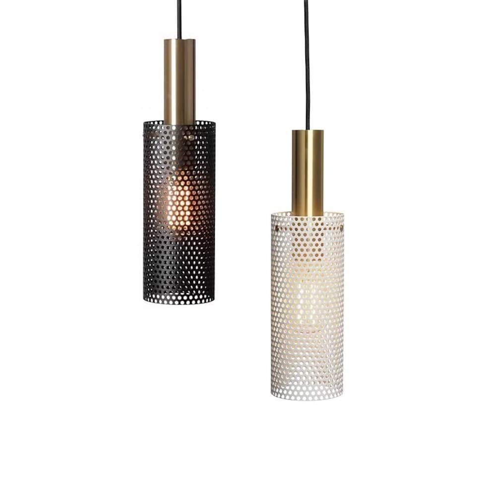 Cylinder Hanging Pendant Lights Metal Modern LED Bedroom Ceiling Lights